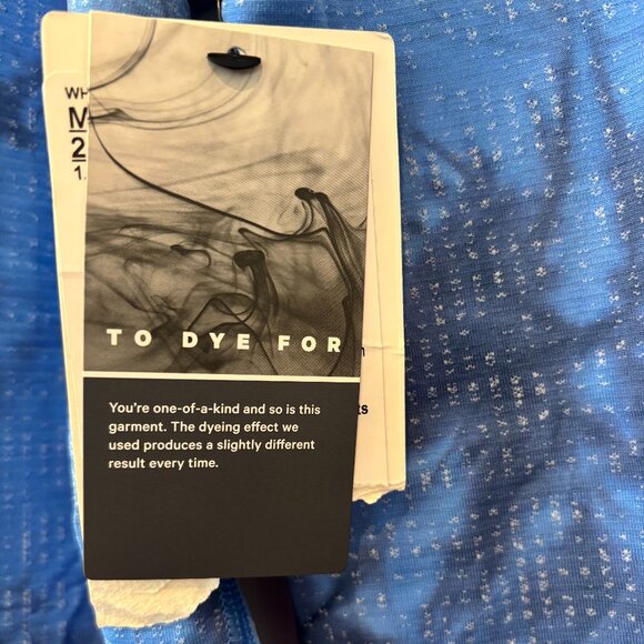 Lululemon Blue Tie Dye Long Sleeved Shirt (XS) Extra Small - Picture 4 of 5